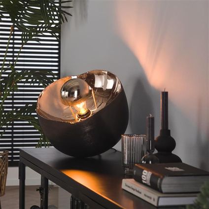 Hoyz - Lampe de table Ø36 miroir L / Nickel noir