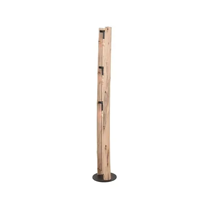 LABEL51 - Lampadaire Woody - 25x25x150cm - Marron - Industriel 3