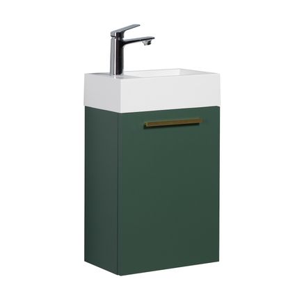 Meuble de salle de bain Athene 40 x 22 cm - Badplaats - Verde Mat - Armoire de rangement