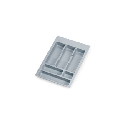 Range-couverts Optima pour tiroir universel Emuca, module 400mm, plastique, gris