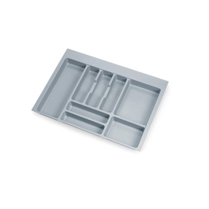 Range-couverts Optima pour tiroir universel Emuca, module 700mm, plastique, gris