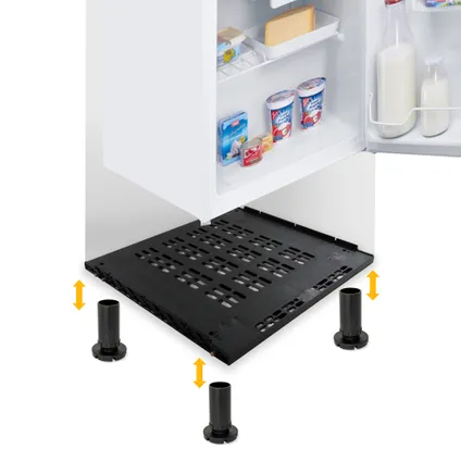 Emuca Ventilatievoet voor geïntegreerde koelkasten Frigo, voor 16mm plankdikte, Plastic, Zwart 5