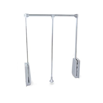 Emuca Opknoping Hanger voor Hang Kledingkast, verstelbare breedte 600-830mm, Staal en Plastic