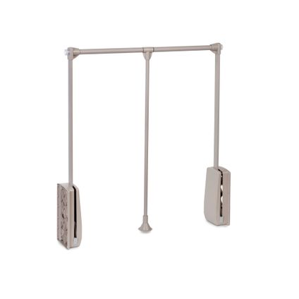 Emuca ophanghanger voor Hang kledingkast, verstelbare breedte 830-1150mm, Staal en Plastic