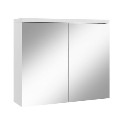 Meuble a miroir Toledo 80 x 60 cm - Badplaats - Blanc - Miroir armoire