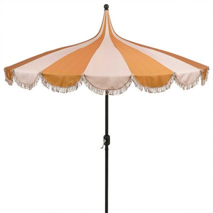 Edelman Rissy parasol bruin - Ø220 x 238 cm