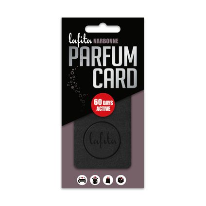 Lafita Parfum Card Narbonne - Désodorisant - Noir - Boisé & Agrumes
