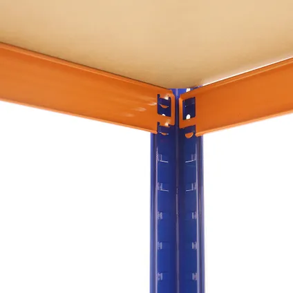 Stellingkast Blauw/Oranje 5 planken - Opbergrek 180x90x40 cm 8