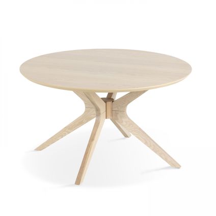 Oviala Ronde houten salontafel 80 cm licht hout