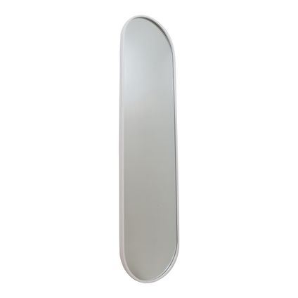 Fragix Boston Miroir pleine longueur Ovale - Blanc - Métal - 150x40