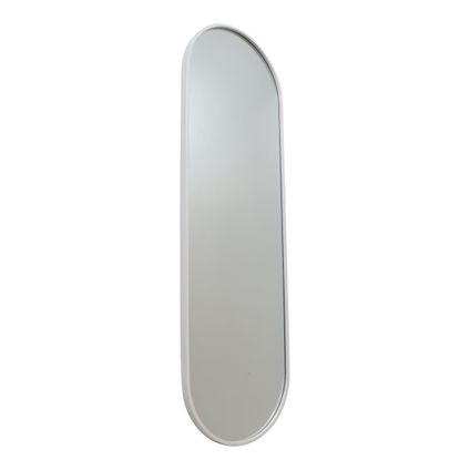 Fragix Boston Miroir pleine longueur Ovale - Blanc - Métal - 130x40