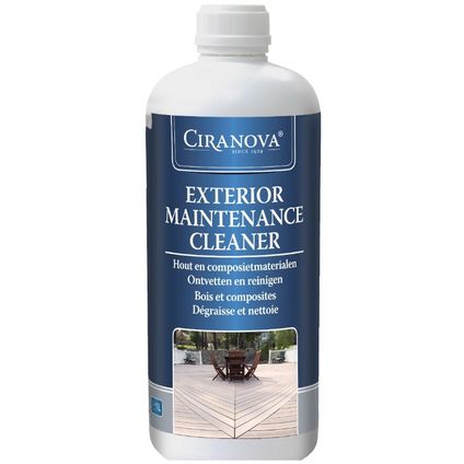 Ciranova Exterior Maintenance Cleaner - Onderhoudsmiddel voor buitenhout - 1 liter