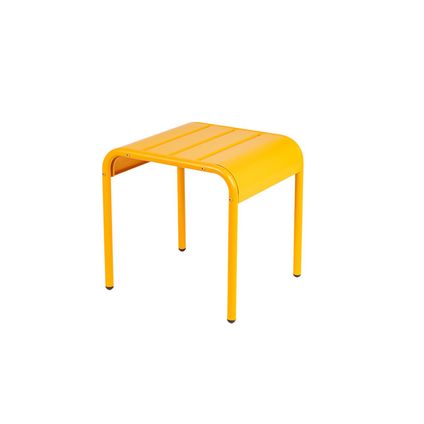 MaximaVida table d'appoint en métal tabouret Max 45 cm ocre jaune