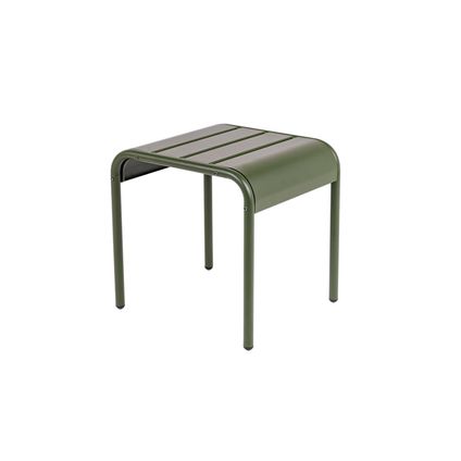 MaximaVida table d'appoint en métal tabouret Max 45 cm vert olive