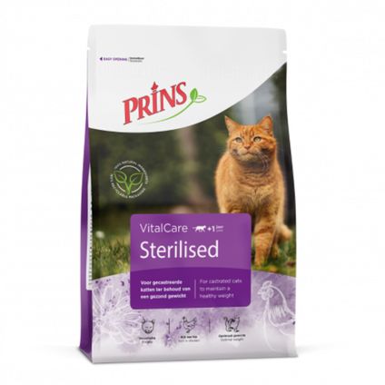 Vitalcare Sterilised Croquettes pour chats - Prins - 10 kg