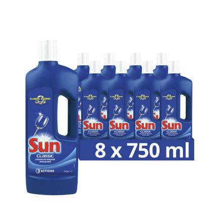 Sun - Spoelglans Normaal - 8 x 750 ml - Voordeelverpakking