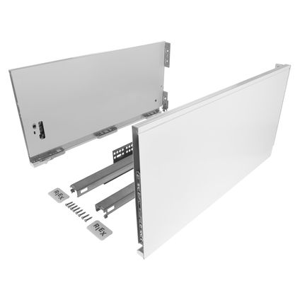 Ensemble de tiroirs DIY - Soft-close - Hauteur 249 mm - Longueur 450 mm - Blanc