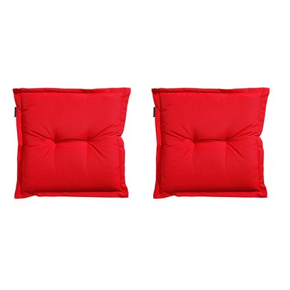 Coussin d'assise Panama Rouge - Madison - 50x50 - Rouge - 2 Pièces