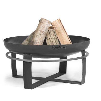 CookKing - bol à feu - Viking - Ø70 cm - acier noir - accessoire de jardin