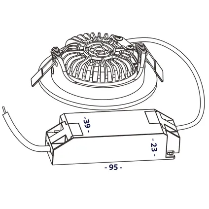 Dimbare Led Inbouwspot Rvs, Dim To Warm, Kleine Inbouwdiepte, Ip54 5