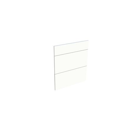 Set van 3 keukenfronten voor een kast met 1 lade + 2 pannenladen Modulo Aby Glanzend Wit 60 x72 cm