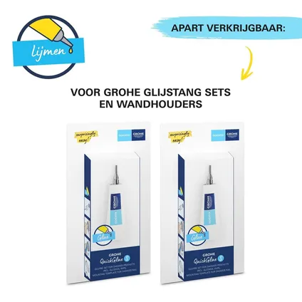 Grohe Douche Set Met Handdouche 2 Straalstanden, 60 Cm Staaf En 1,75 M Slang Vitali 7