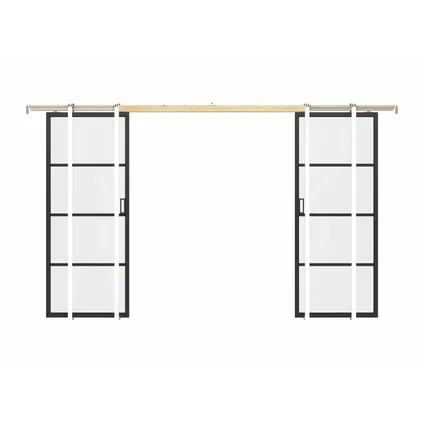 Internal Door Vente-unique Sinca Noir - L 63cm X P 4cm X H 205cm 5