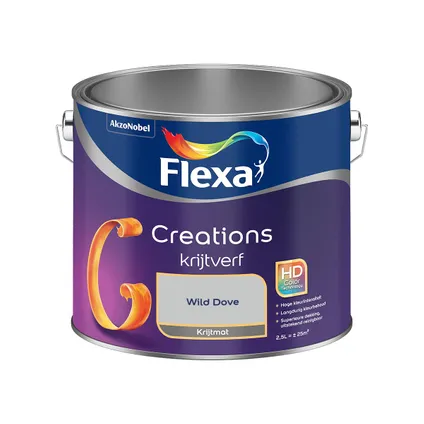 Flexa - Creations Muurverf Krijt - Wild Dove - Meng - 2.5 L