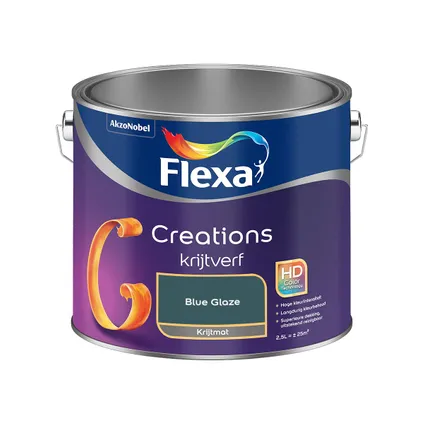 Flexa - Creations Muurverf Krijt - Blue Glaze - Meng - 2.5 L