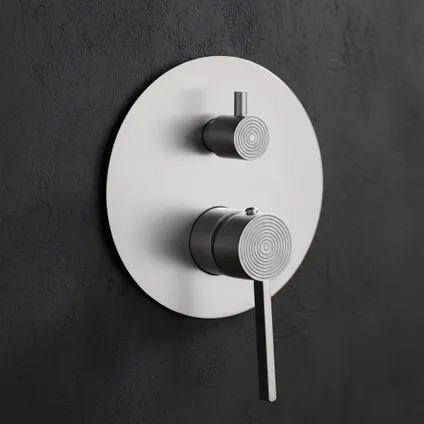 Rea Doucheset Foster + Box Geborsteld Staal 15,5x15,5x11,5cm 2