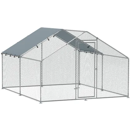 4goodz Kippenren Met Waterdichte En Uv-bestendige Hoes - 10-15 Kippen - 3 X 3,4 X 1,9 M