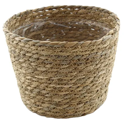 Vd Leeden Planten Of Bloemen Mand - Zeegras - D22 X H18 Cm