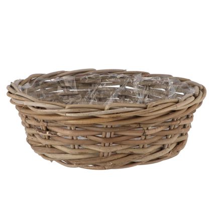 Dk Design Plantenmand - Ivy - Binnenzak - Rotan - B40 X H13 Cm