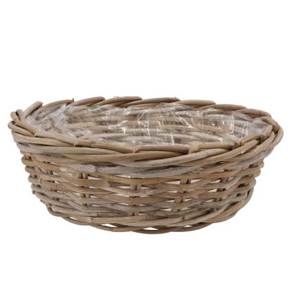 Dk Design Plantenmand - Ivy - Binnenzak - Rotan - B35 X H13 Cm