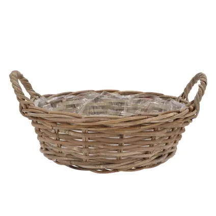 Dk Design Plantenmand - Ivy - Binnenzak - Rotan - B25 X H13 Cm