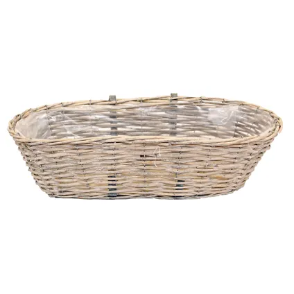 Van Der Leeden Balkonmand - Rotan Gevlochten -46 X 22 X 17 Cm 2