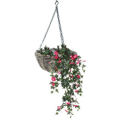 Vd Leeden Hangmand Rotan – D40 Cm - Gevlochten - Hangend
