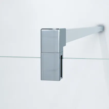 Fugaflow Eccelente Vetro Inloopdouche - 180x200cm - Helder Glas - Chroom 3
