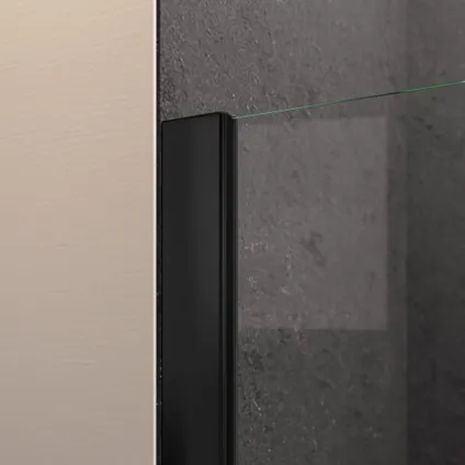 Schulte Douchewand - 100x200 Cm - Vaste Wand - Chroom - Antikalk - 6mm Helder 2