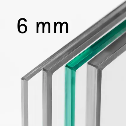 Schulte Inloopdouche Gebogen - Radea - 90 X 200 Cm - Zwart Profiel - Helder - 6 Mm 3