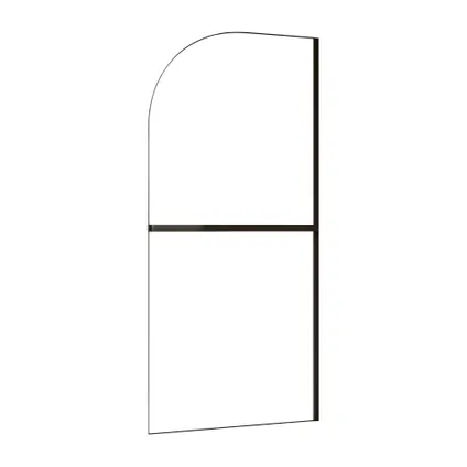 Schulte Inloopdouche Gebogen - Radea - 90 X 200 Cm - Zwart Profiel - Helder - 6 Mm 7