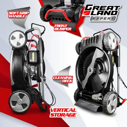 Greatland - 202cc Thermische Zitmaaier Met Honda-motor - Mulching - Zijuitworp 3