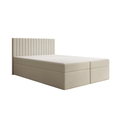 Meubella Boxspring Taiko - Stof Beige - 140x200 Cm