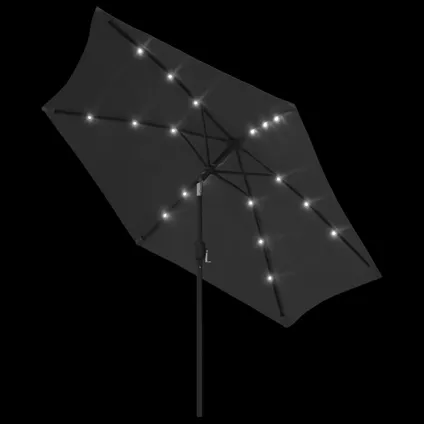 Buitenparasol Met Led-verlichting En Stalen Paal Van 300 Cm Antraciet 02_0008173 02_0008173 3
