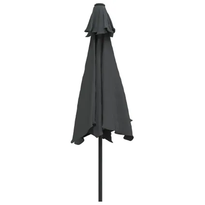 Buitenparasol Met Led-verlichting En Stalen Paal Van 300 Cm Antraciet 02_0008173 02_0008173 4