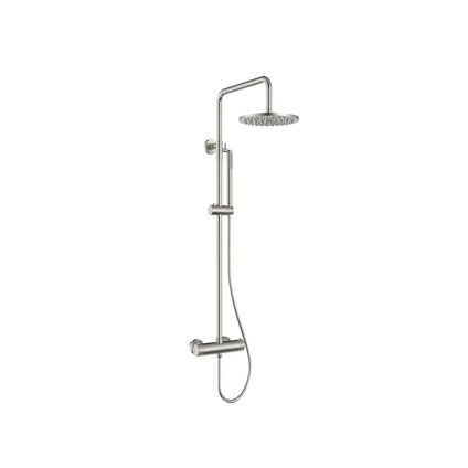 Dutchline - Thermostatische Doucheset Grip-300 - Geborsteld Staal
