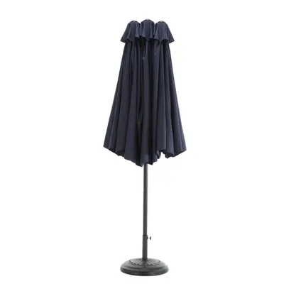 Cipacho - Rechthoekige Parasol - Marineblauw - Staal 12 Baleinen - Zonder Voet - 1 Stuk - 4,5 M 3