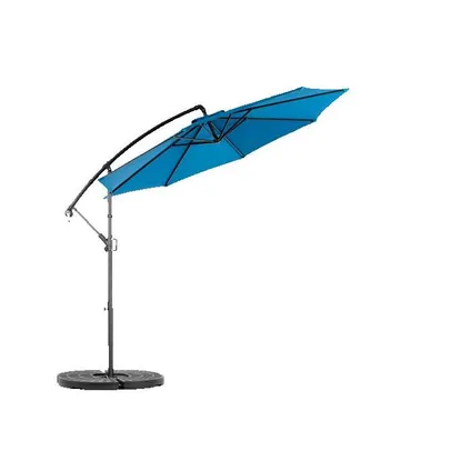 Cipacho - Rechthoekige Zweefparasol - Blauw - Staal - 1 Stuk - 4,5 M