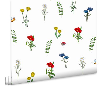 Fien En Teun Behang - Bloemen - 10mx53cm - Multi