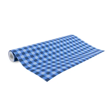 Fien En Teun Behang - Ruit - 10mx53cm - Blauw 4